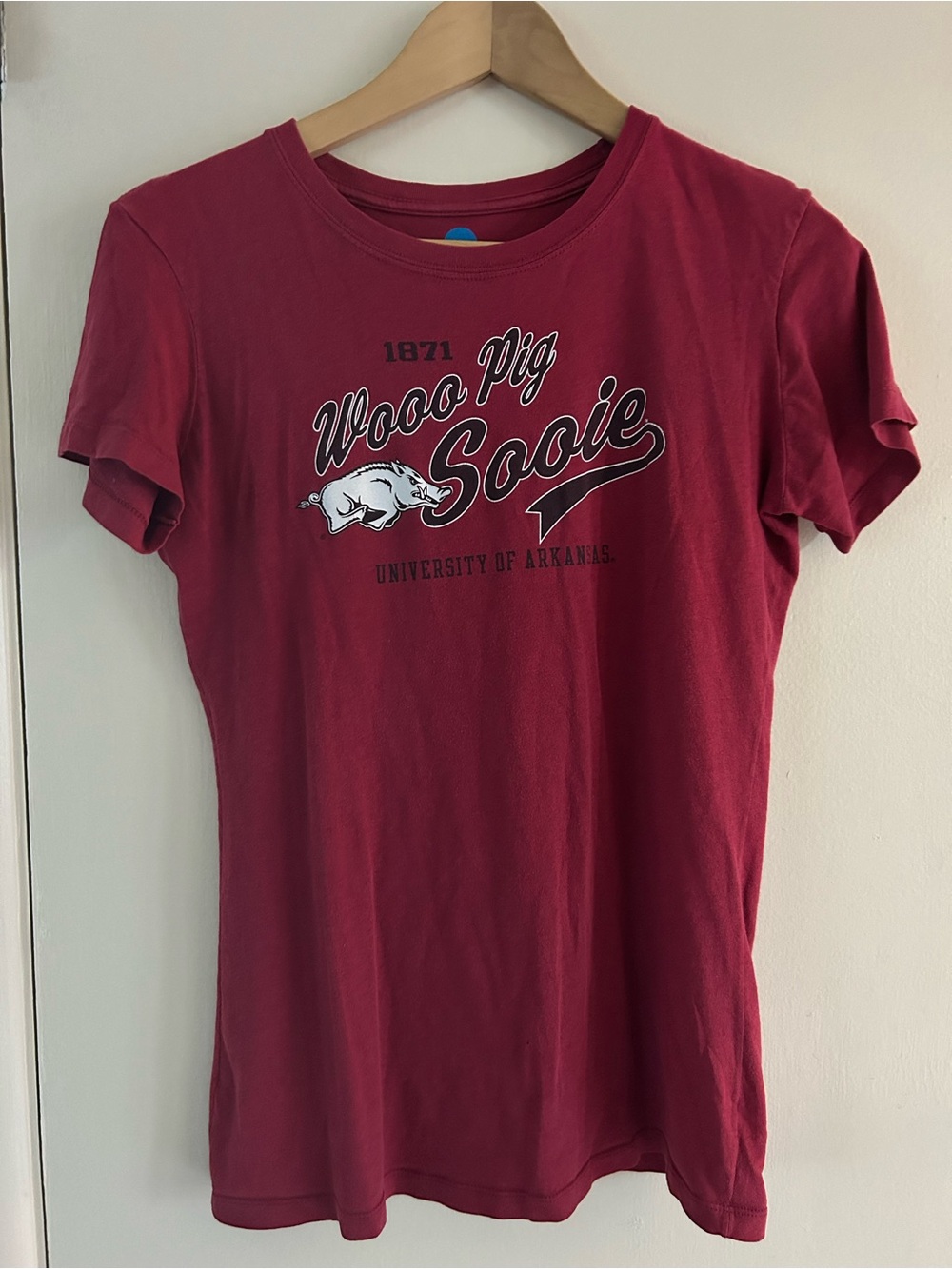 University of Arkansas 'Woo Pig Sooie' Crimson Tee